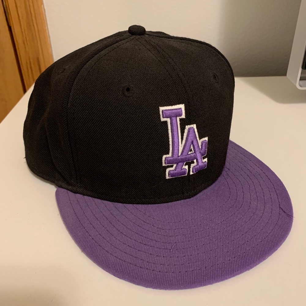Los Angeles Dodgers Purple and Black SnapBack Hat